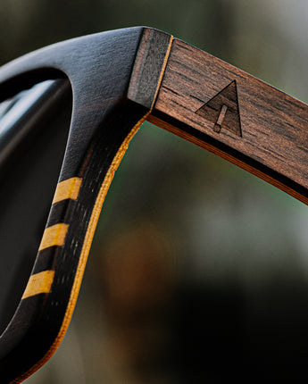 Bali Ebony Carbon Men's Wooden Sunglasses