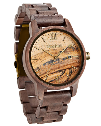 Odyssey Sandstone Walnut Copper Men's Wooden Watch