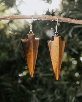 stone dangle earrings