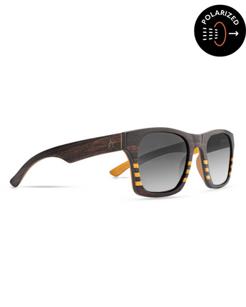 Bali Ebony Carbon Women's Wooden Sunglasses